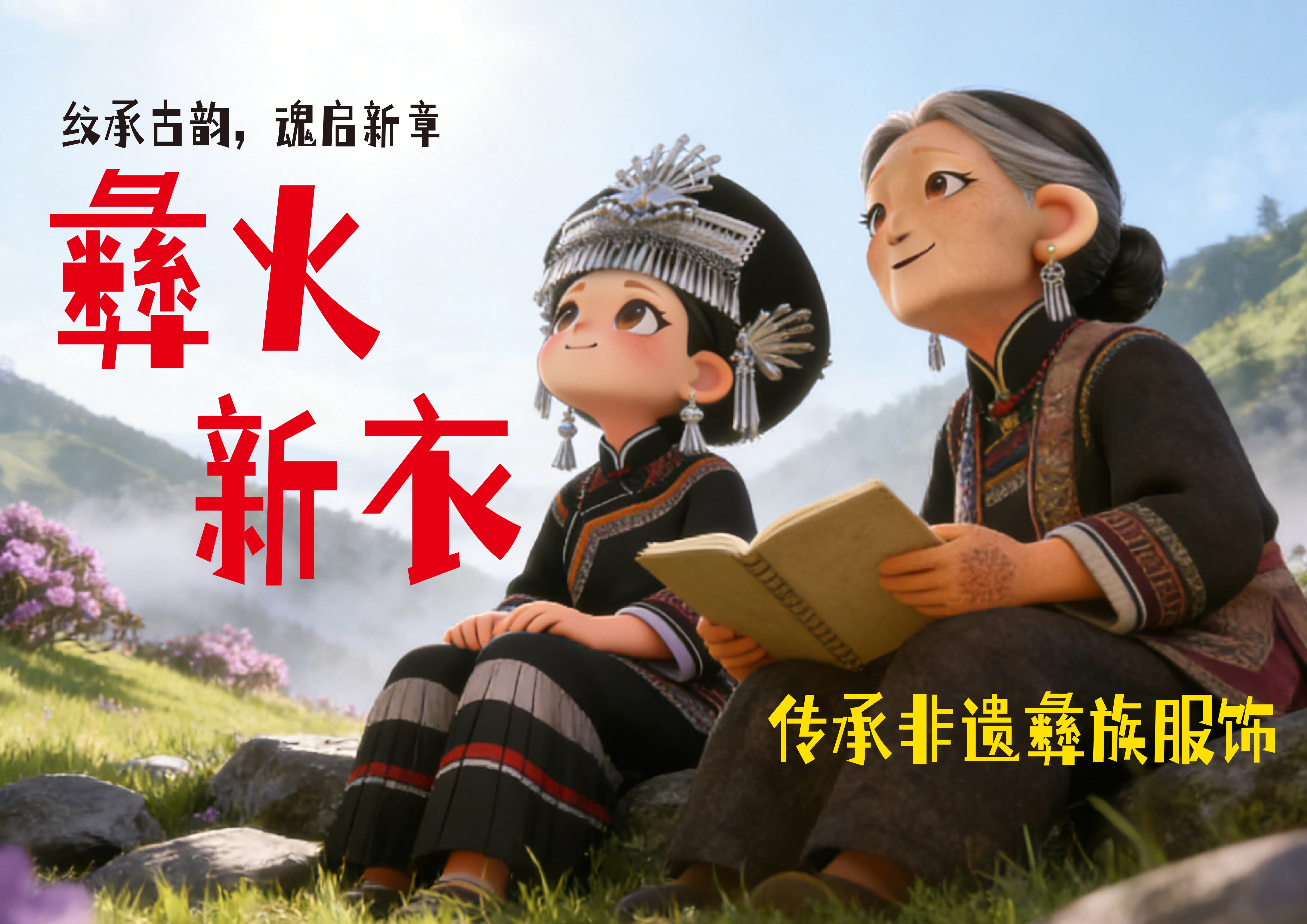 彝族非遗文化基因活化图鉴设计